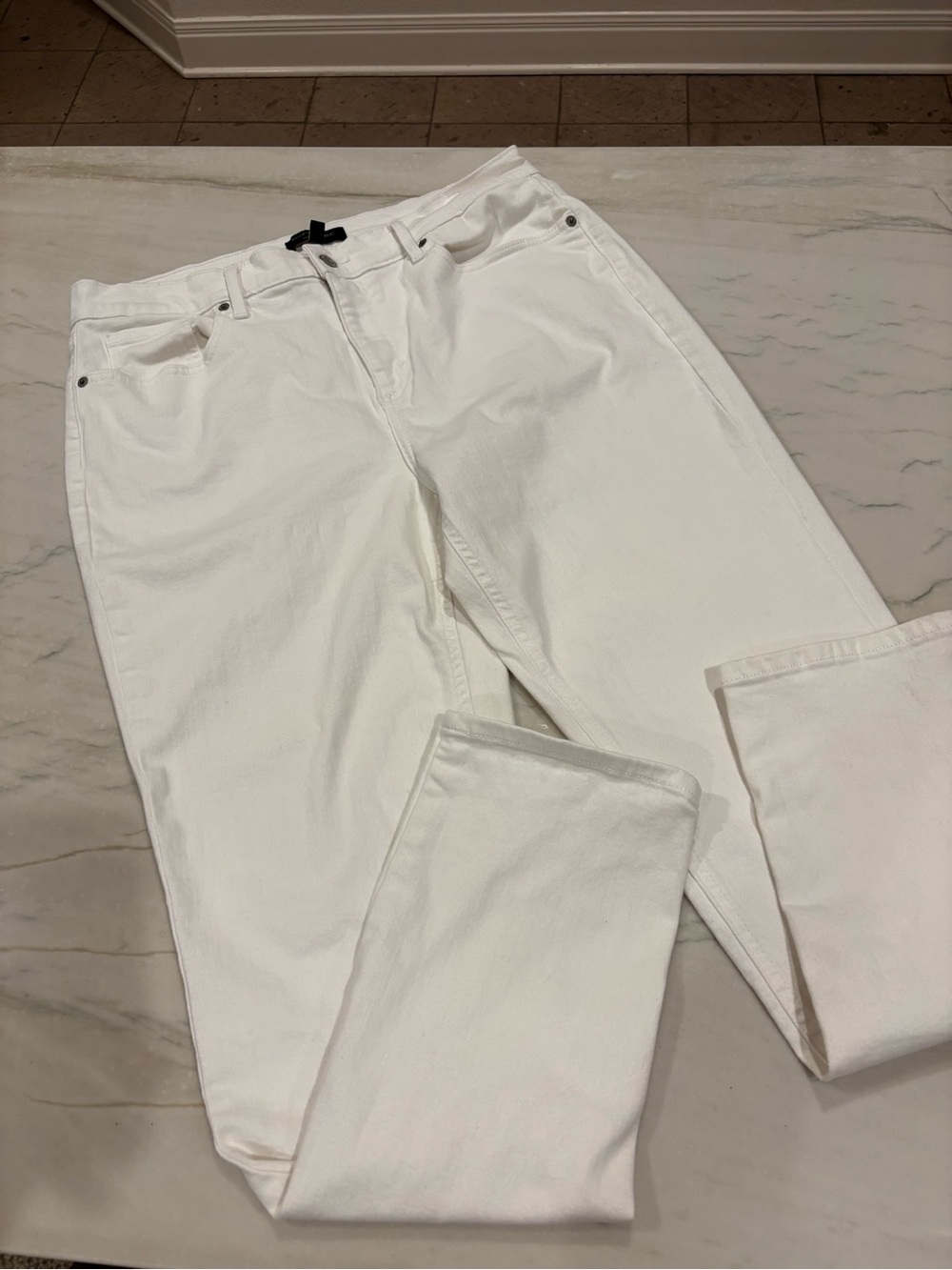 Banana Republic White Women's High-Rise Jeans 14T